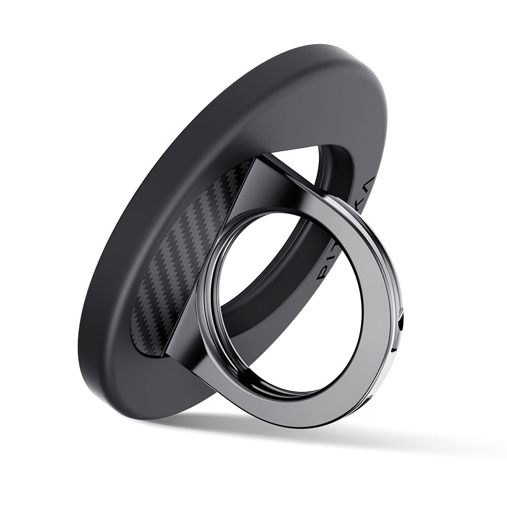 Pitaka 600D Aramid Fiber Classic Serisi Black-Grey Twill MagEZ Grip 3 Magnetik Ring Stand Telefon Tutucu Pitaka 600D Aramid Fiber Classic Serisi Black-Grey Twill MagEZ Grip 3 Magnetik Ring Stand Telefon Tutucu